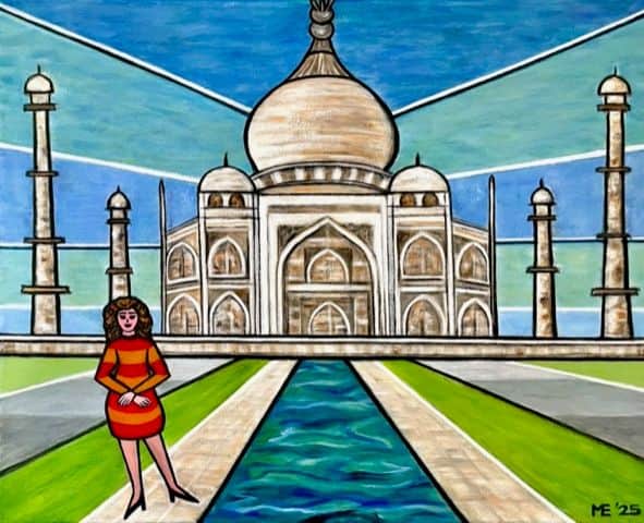 Bij de Taj Mahal