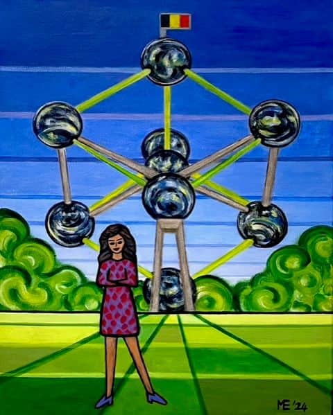 Bij het Atomium
