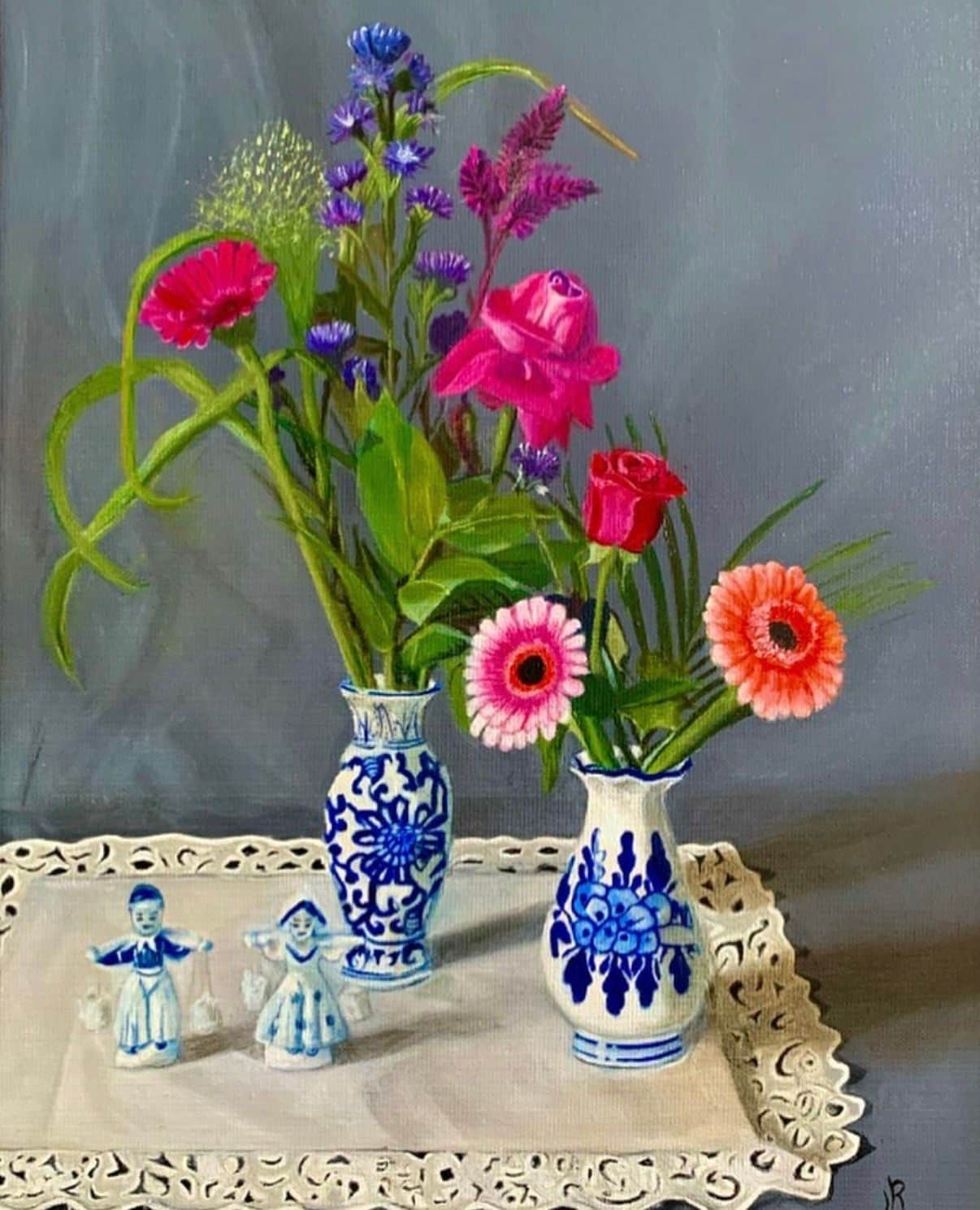 Delftsblauwe vaasjes